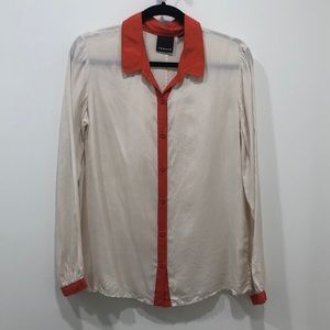 Trouve button down blouse
